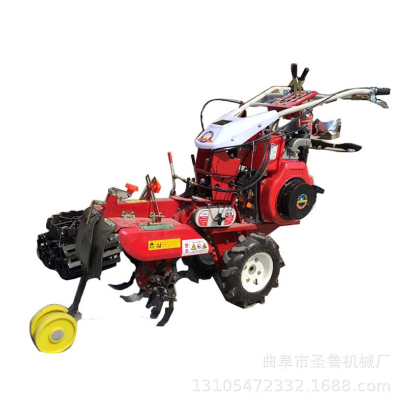 极速厂促自走式田园管理机 柴油小型旋耕耕地Q机 葱开沟培土机品