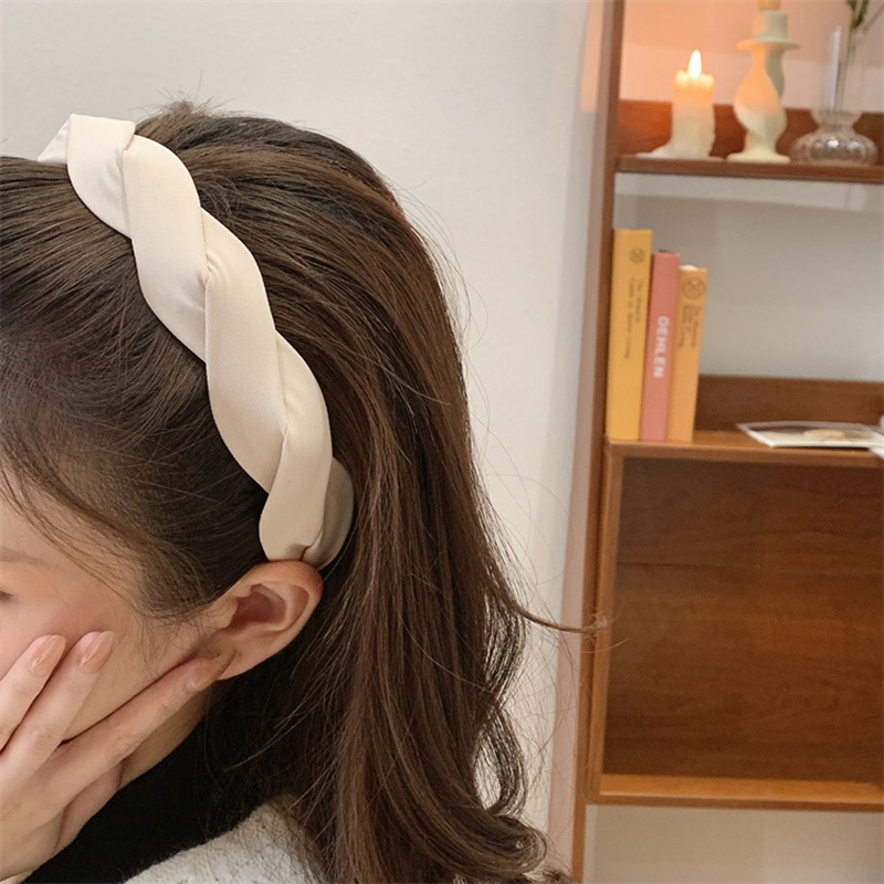 极速韩版复古麻花头饰发箍简约高颅顶气质J发箍网红2023年新款百