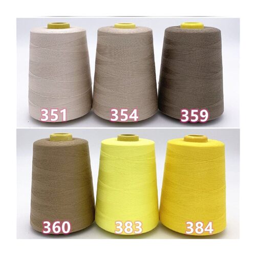 新品【十卷装】8000高速缝纫机线黑色白色红色大卷T402涤纶线平车