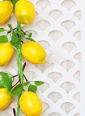 极速2 Bunches of Simulation Lemon String DecoSrative Fruit