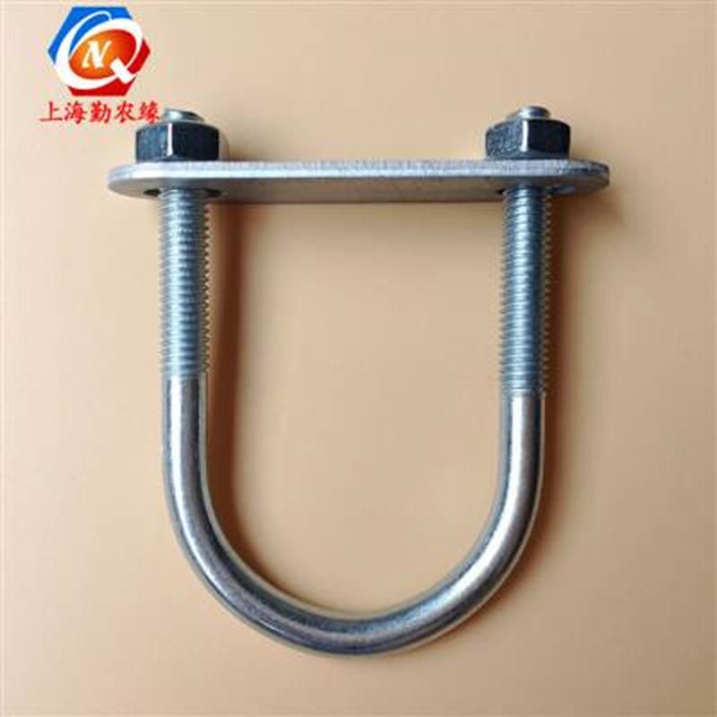 极速农业温室b大棚配件拱管骨架A斜撑固定卡热浸镀锌U型卡带螺丝