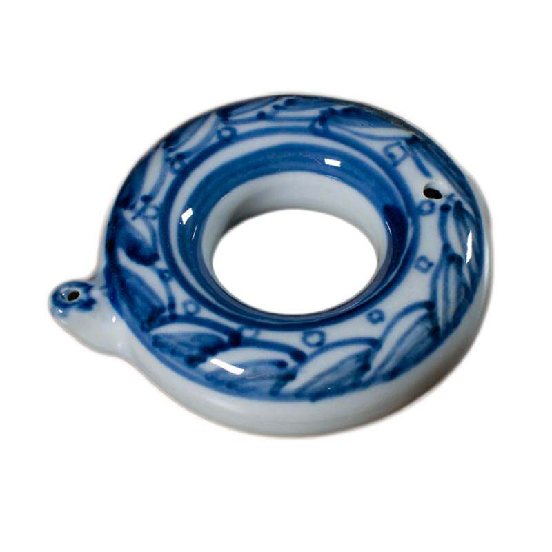 极速景德镇陶f瓷仿古砚滴创意环形水滴文房砚台磨墨加水国画晕染