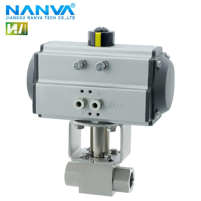 极速新品南阀Q611F-320P500P气动不锈钢超M高压丝口/焊接V球阀 瓦