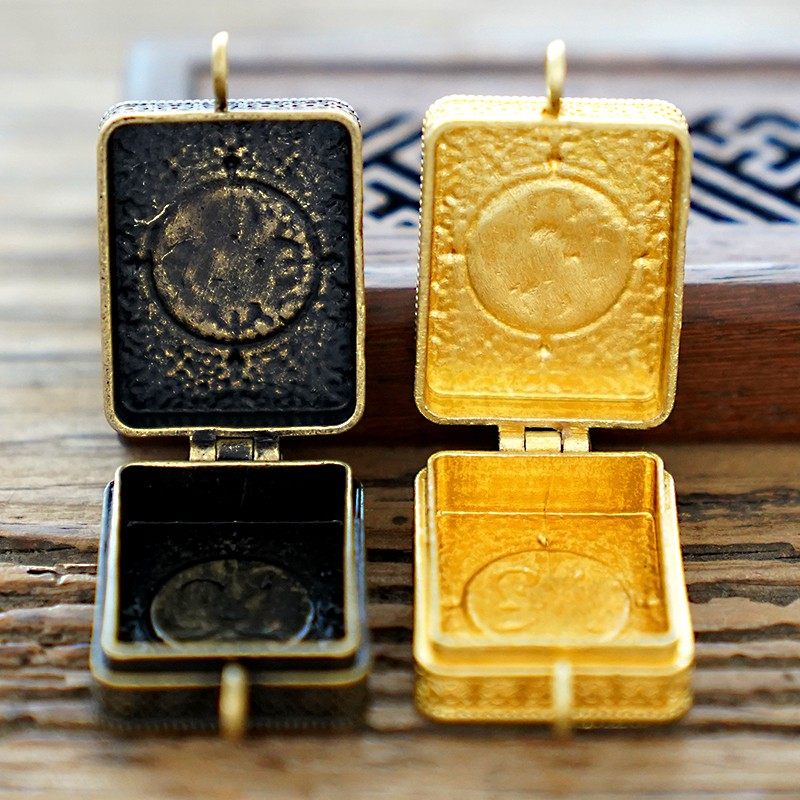 极速藏式法器尼泊尔黄铜曼陀w罗嗡字嘎乌盒金刚杵降魔杵空心男女