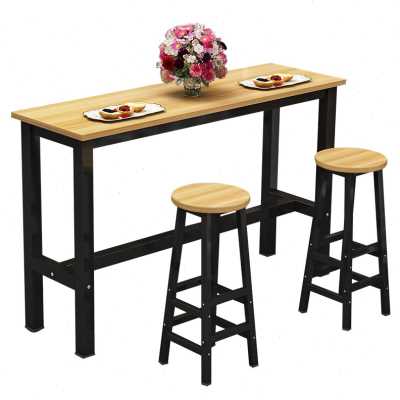 极速新吧b台桌简易长条桌冷饮店铁艺高脚桌靠墙窄桌子商用休闲吧