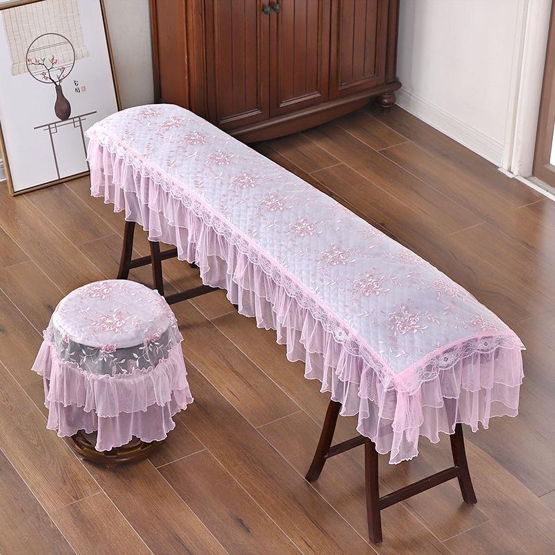 极速古筝防尘罩琴披罩保护套盖y布通用加厚刺绣蕾丝布艺简约中国