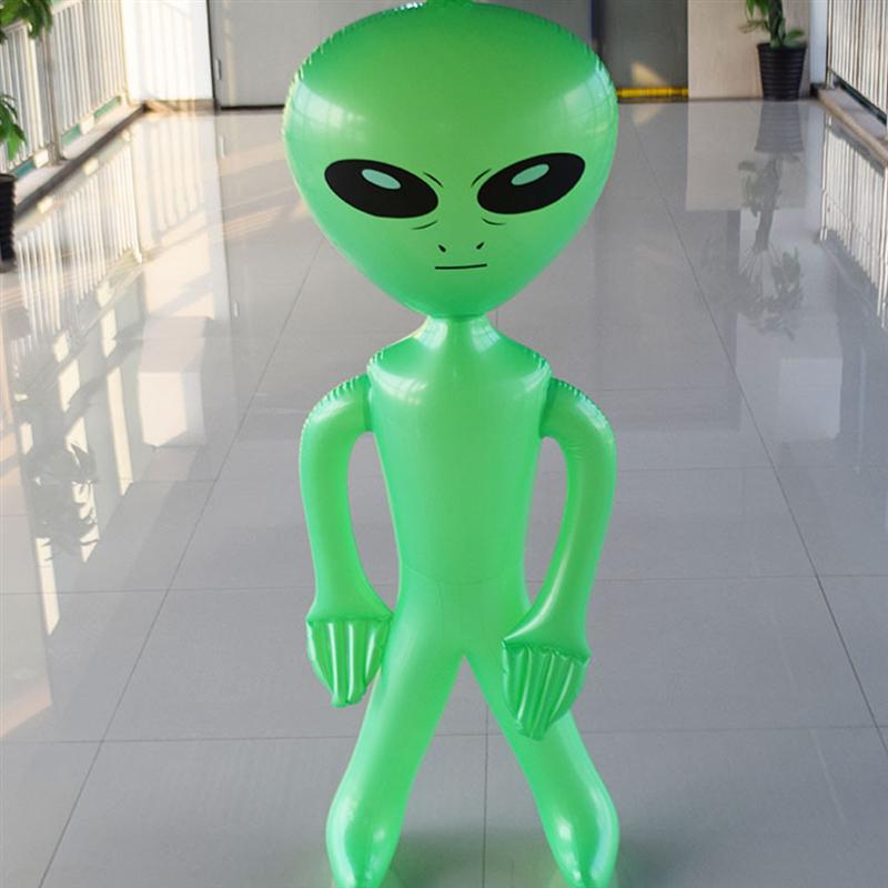极速1pc PVC Inflatabple Alien Model Movable Props Halloween