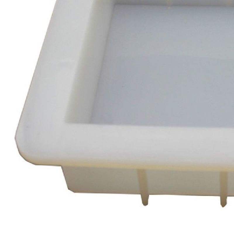 极速6 inch Square Cube Silicone Slab Mold for Soap M.aking