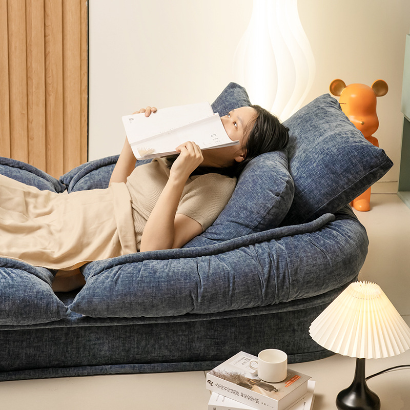 卧室客厅懒人沙发现代简约布艺狗窝沙发网红担任休闲懒散沙发