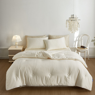 山宁泰60S全棉贡缎大提花李官奇大豆纤维填充春秋被冬被被芯批发+