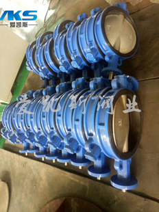 法兰蝶阀D341X 16Q软密封球墨铸铁涡轮法兰蝶阀