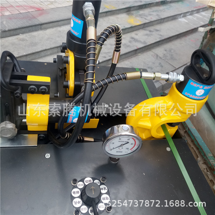 铜排加工机液压打孔器冲孔机切排机折弯机母排三合一母线加工机图片