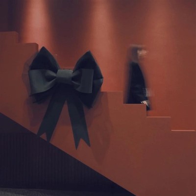 速发圣诞节超大蝴蝶结墙上装饰拍照卡氛围布置打区背景门头造场面