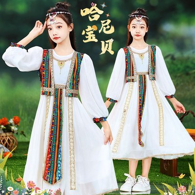 速发儿童少数民族疆装苗族新服维吾哈族尔萨克哈尼西域公主异域风