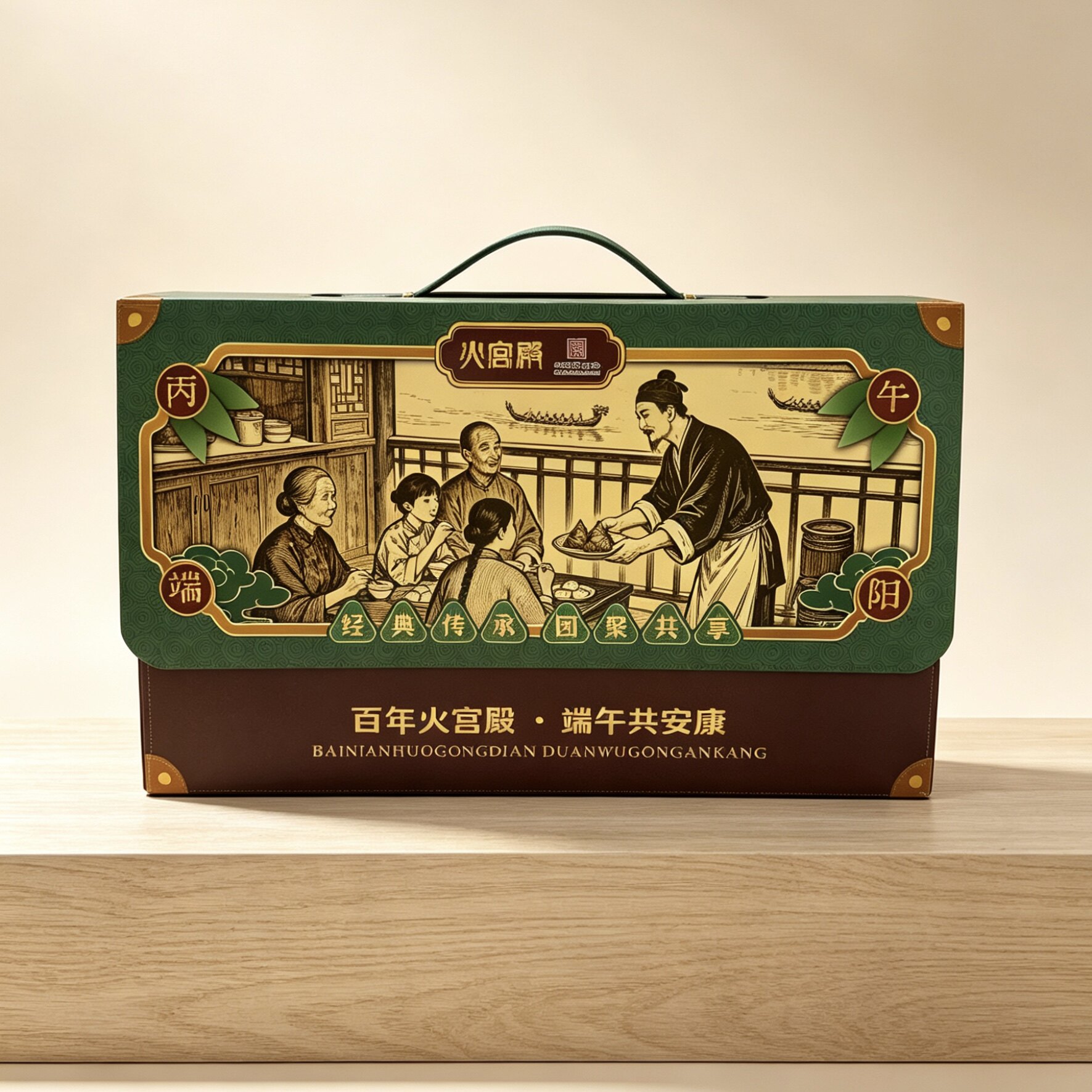 湖南特产 火宫殿 锦绣端阳粽子组合礼盒 端午共安康送礼1kg/盒