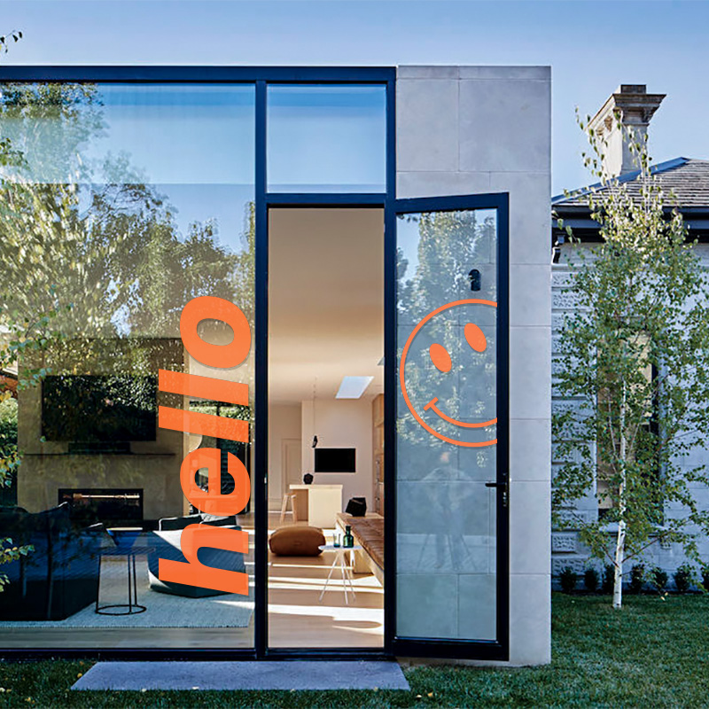 速发heo英文特大墙贴纸 奶茶咖啡服装店玻璃门橱窗装饰防水防撞