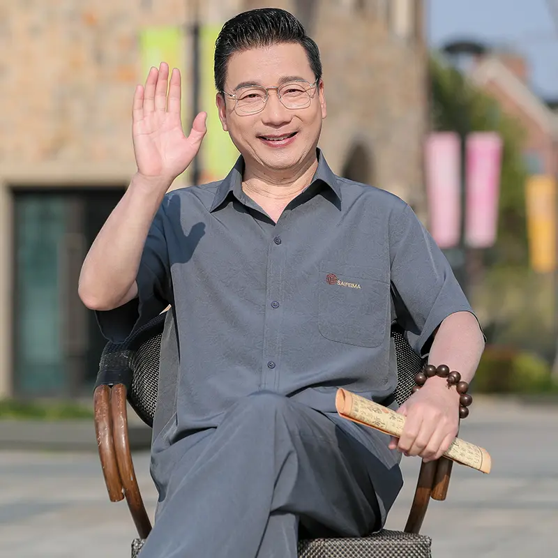 2025夏季薄款中老年短袖套装