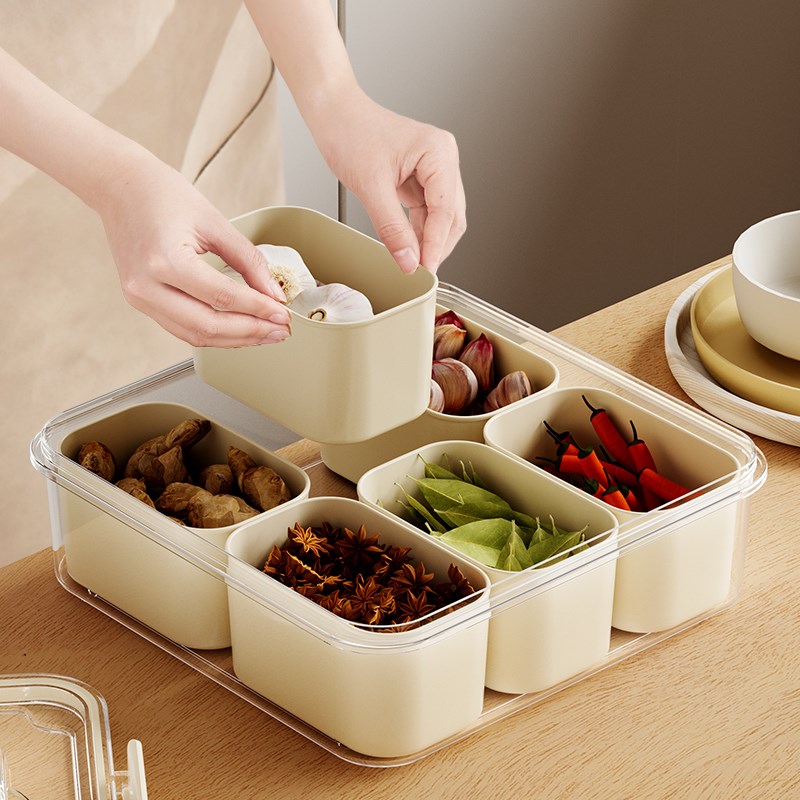 香料收纳盒家用佐k料大料花椒调料盒八角桂皮干辣椒大料厨房调料