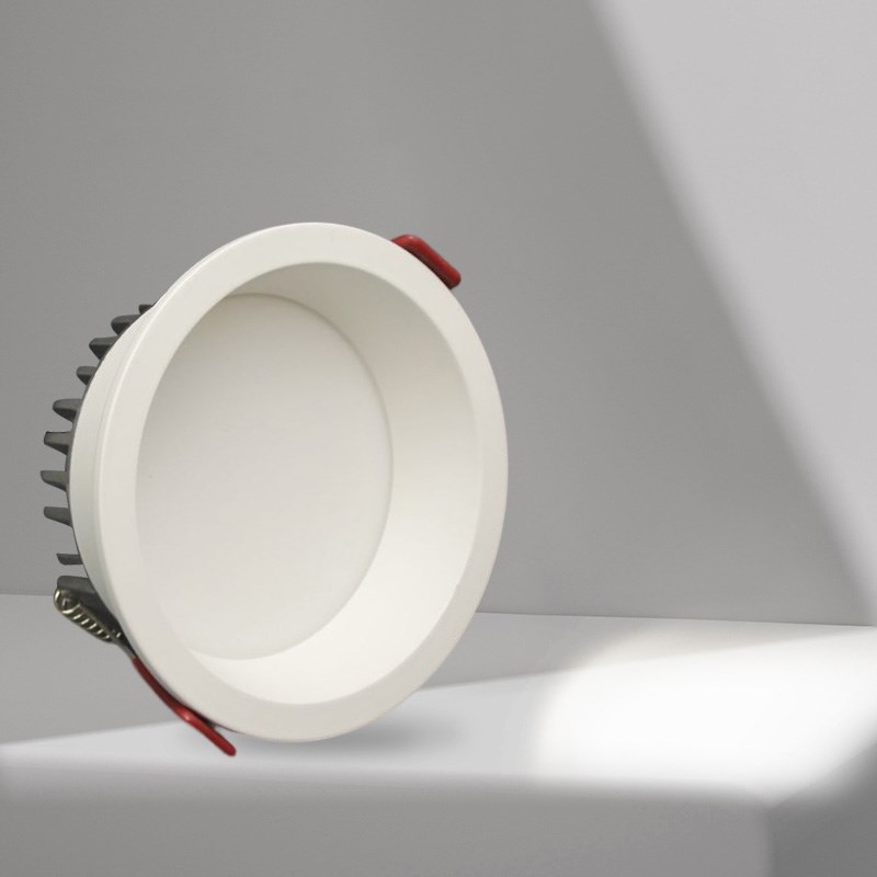 窄边筒灯led嵌入式防眩 客厅吊顶12W天花灯85开P孔110无主灯筒射