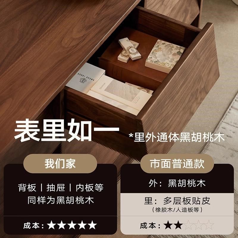 复古北美黑胡桃木九斗柜家用客厅收纳储物柜中古靠墙抽屉餐边柜,住宅家具,斗柜,淘宝优惠券,粉丝福利购,淘宝优惠卷