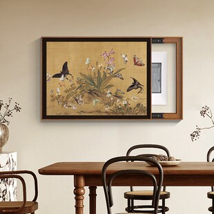 墙面突出物装饰盒中式古风电表箱弱配电箱挂画电源开关盒遮挡壁画