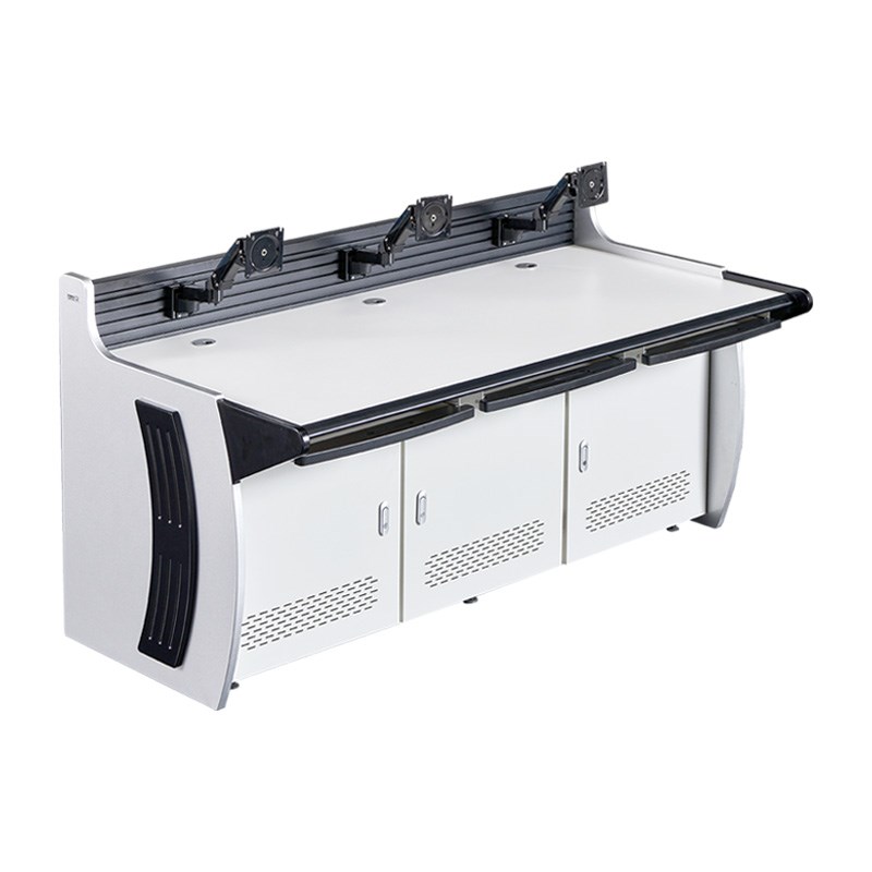 监控操作台C三联双联定制电脑机房指挥中心控制台平台桌5联调度台