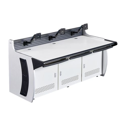 监控操作台C三联双联定制电脑机房指挥中心控制台平台桌5联调度台