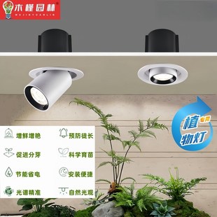 LED专用植物补光射灯家用室内全光谱仿太阳光照光合作用生长筒灯