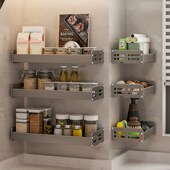 厨房小尺寸调料置物架壁挂式 20CM长宽15厘米墙上免打孔小型置物架