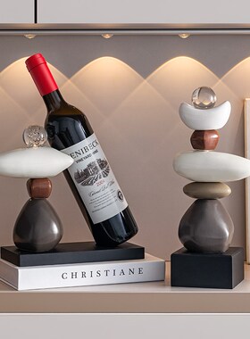 时来运转客厅电视柜桌面装饰摆件石头轻奢高档高级感小众搬家礼物