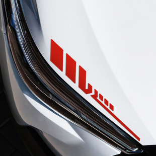 汽车侧裙贴纸运动装 拉花车身腰线划痕遮挡灯眉 饰车贴个性