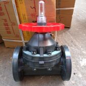 PP法兰隔膜阀G41F EPDM 增强聚丙烯隔膜阀 10S 塑料隔膜阀