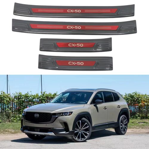 适用于23款马自达CX-50行也 门槛条车门脚踏板不锈钢CX50后护板贴