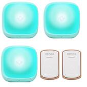 二拖三无线智能门铃远距离闪光发光大音量老人聋哑进屋提醒器按玲