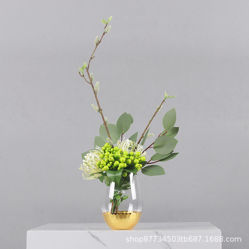 仿真花绿植花艺假花售楼处洽谈桌样板房客厅餐桌卫生间洗漱台摆件