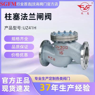 沈高阀门直销柱塞阀门UZ41H柱塞闸阀UZ41S柱塞法兰闸阀