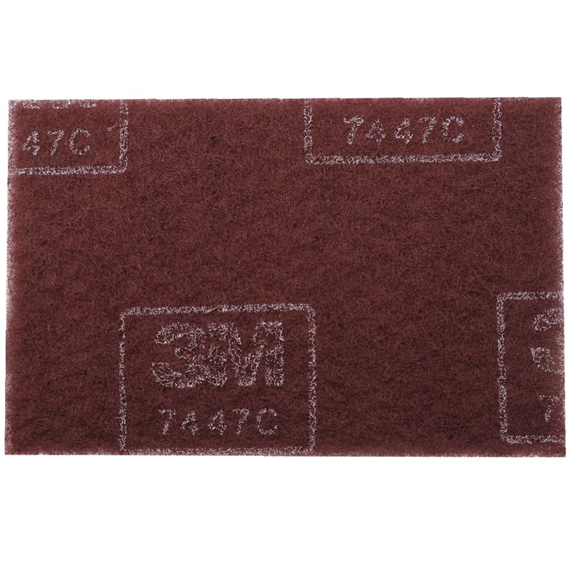 3M7447C工业k百洁布红色菜瓜布145*230mm除锈去毛刺布不锈钢拉丝