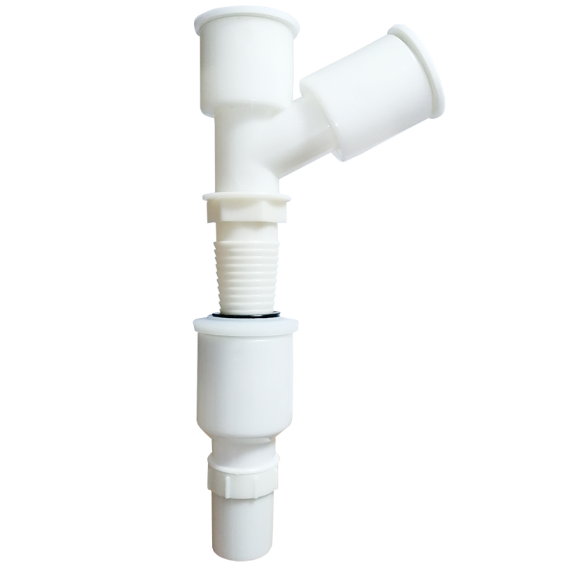 洗衣机下水管三通地漏接头加长加高三通下水排水管道二合一三通头