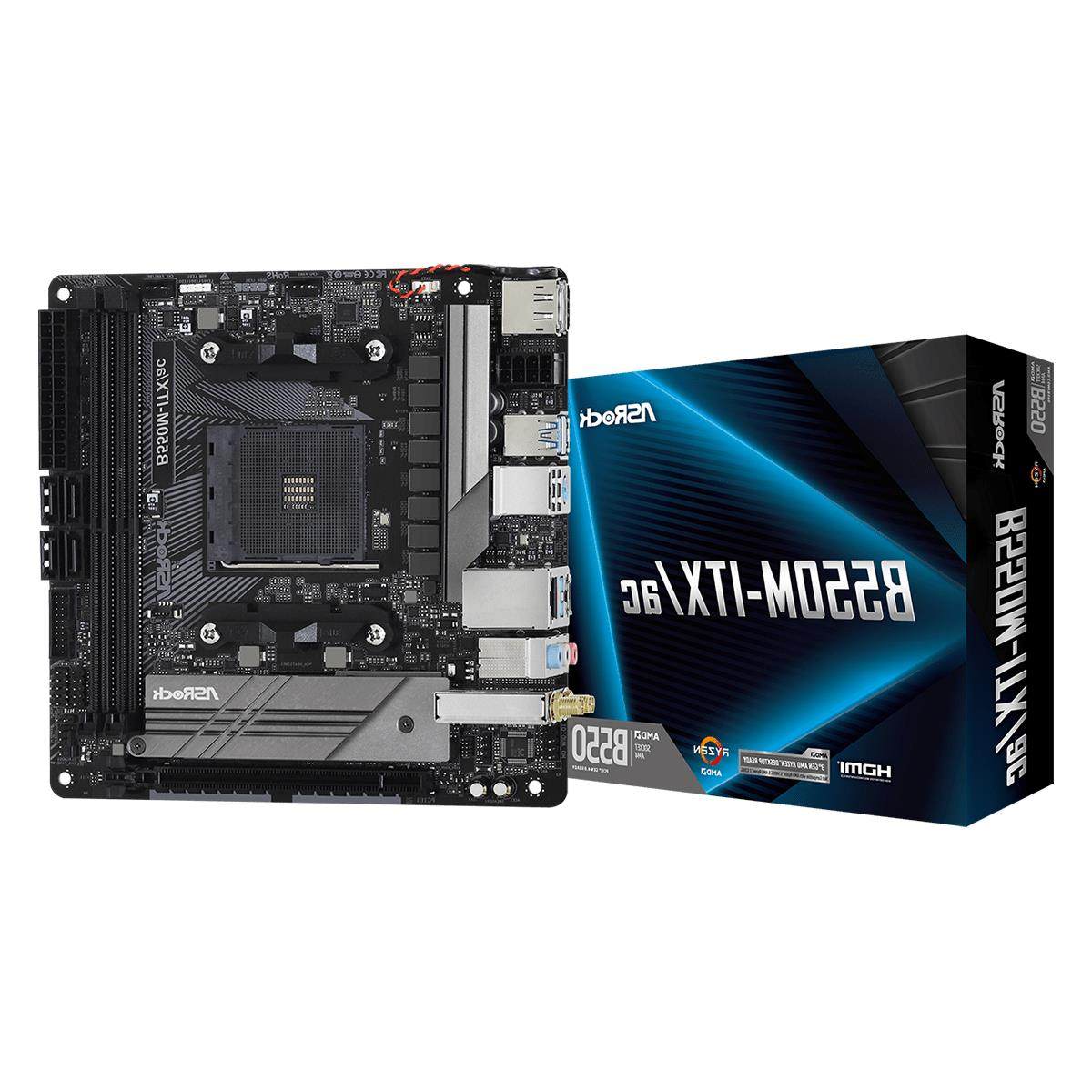 华擎(asrock)b550m-itx/ac迷你主板支持 5600g 5700g