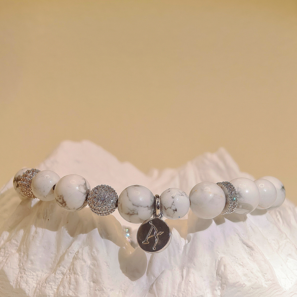 APORROx VAC联名KANDI满镶钻红玛瑙/白松石/黑曜石/干青蓝石手串