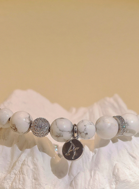 APORROx VAC联名KANDI满镶钻红玛瑙/白松石/黑曜石/干青蓝石手串