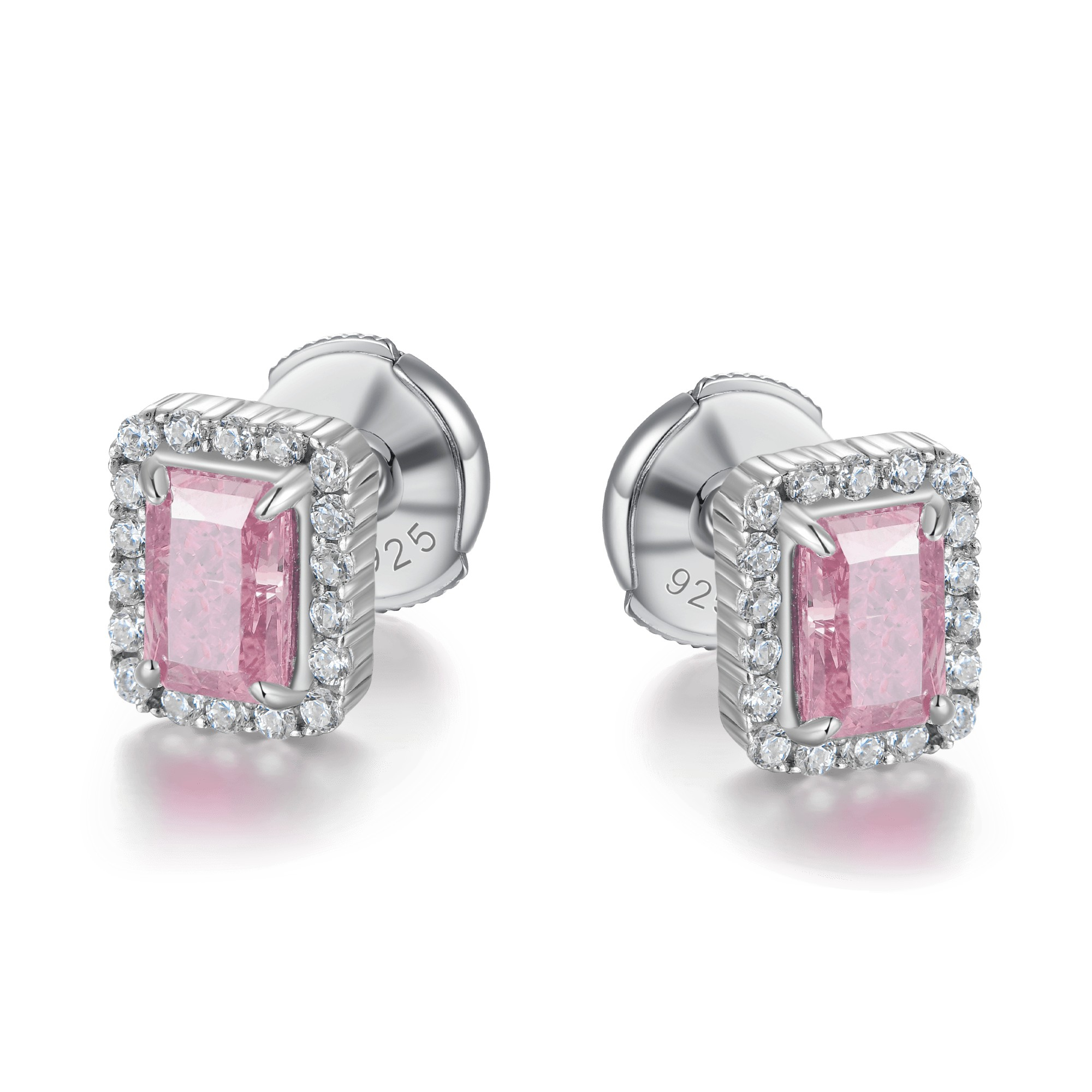 APORRO925银冰花切极光之境耳钉