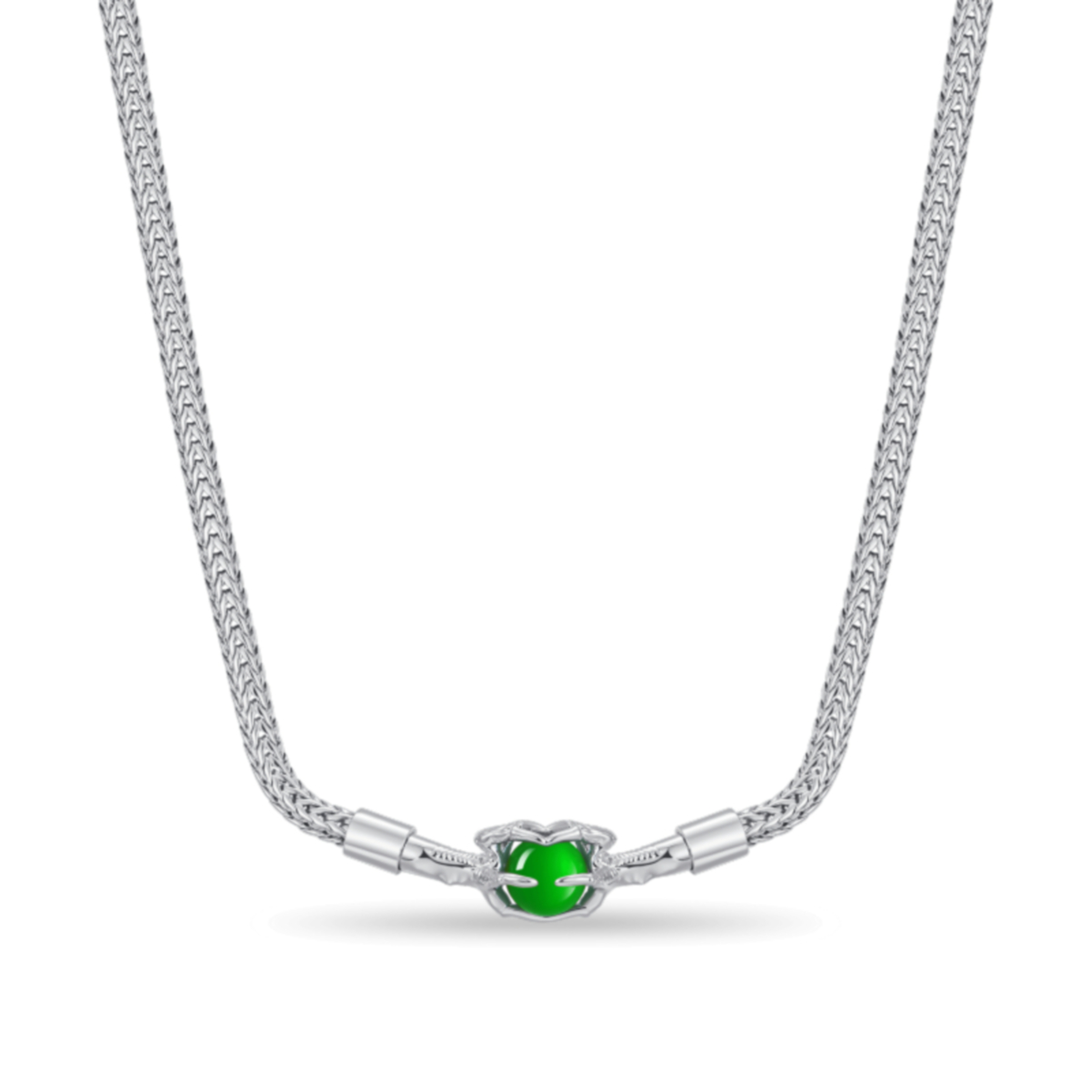 APORRO龙爪光金玉珠时尚锁骨项链