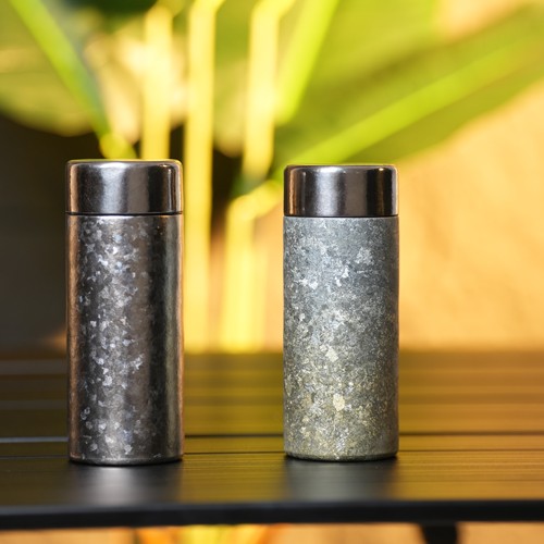 远山象内外纯钛保温杯220ml口袋杯便携迷你钛杯水杯户外露营杯