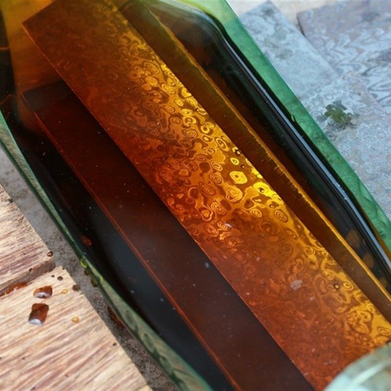 小众高货大马士革花纹钢酸洗剂纹理显现剂固体兑水使用50克瓶