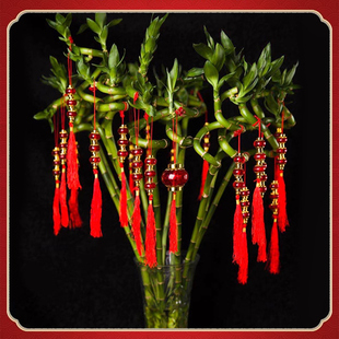 速发春节装饰品布你新灯笼盆景挂饰喜庆迷置树挂小红灯笼小年用品