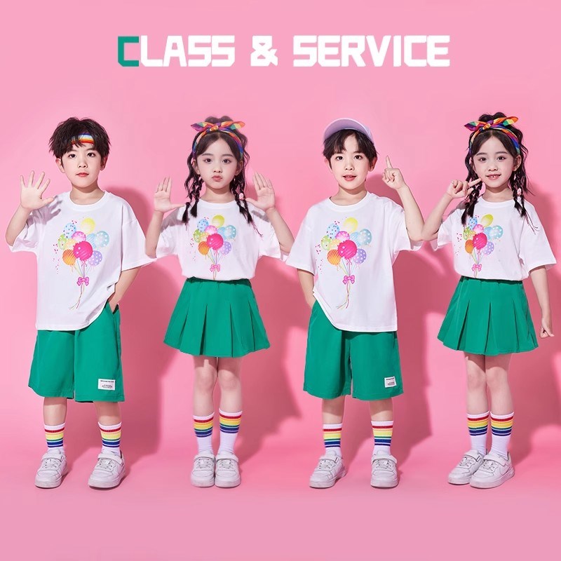 速发六一少儿啦啦队演出服小学生姐弟装幼儿园团体拉拉表舞台操演