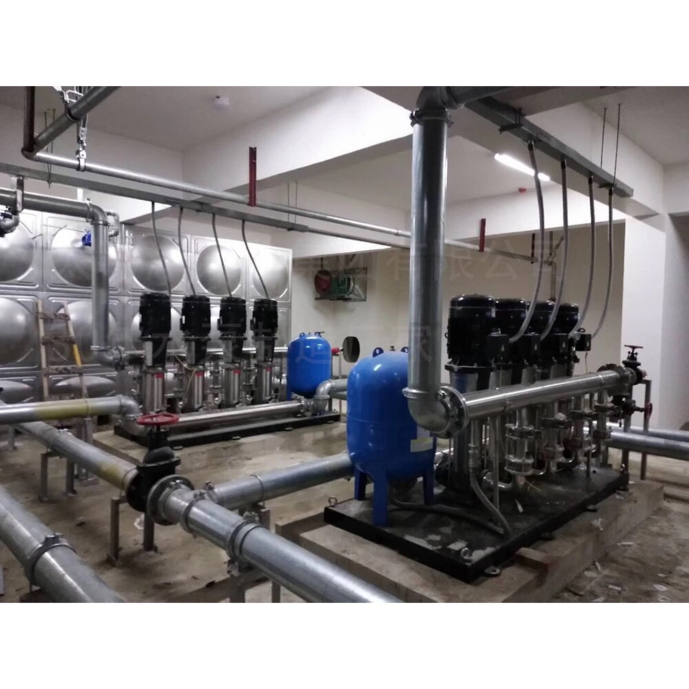 全自动变频稳压生活供水设备不锈钢管道增压给水泵组二次加压成套