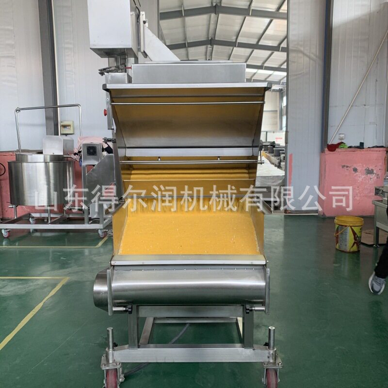 日式猪大排裹糠机 皮带式裹粉机 开合式螺旋 清洗方便 变频调速