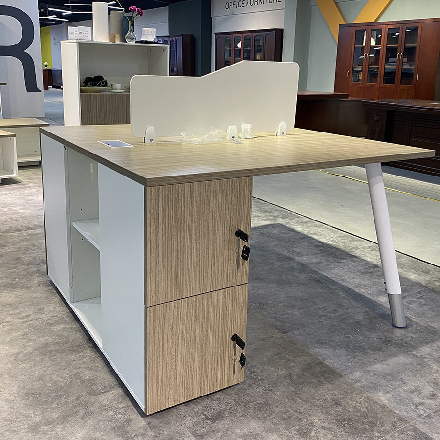 现代比意系列时尚简约两人四人六人位职员桌财务办公桌员工桌卡座